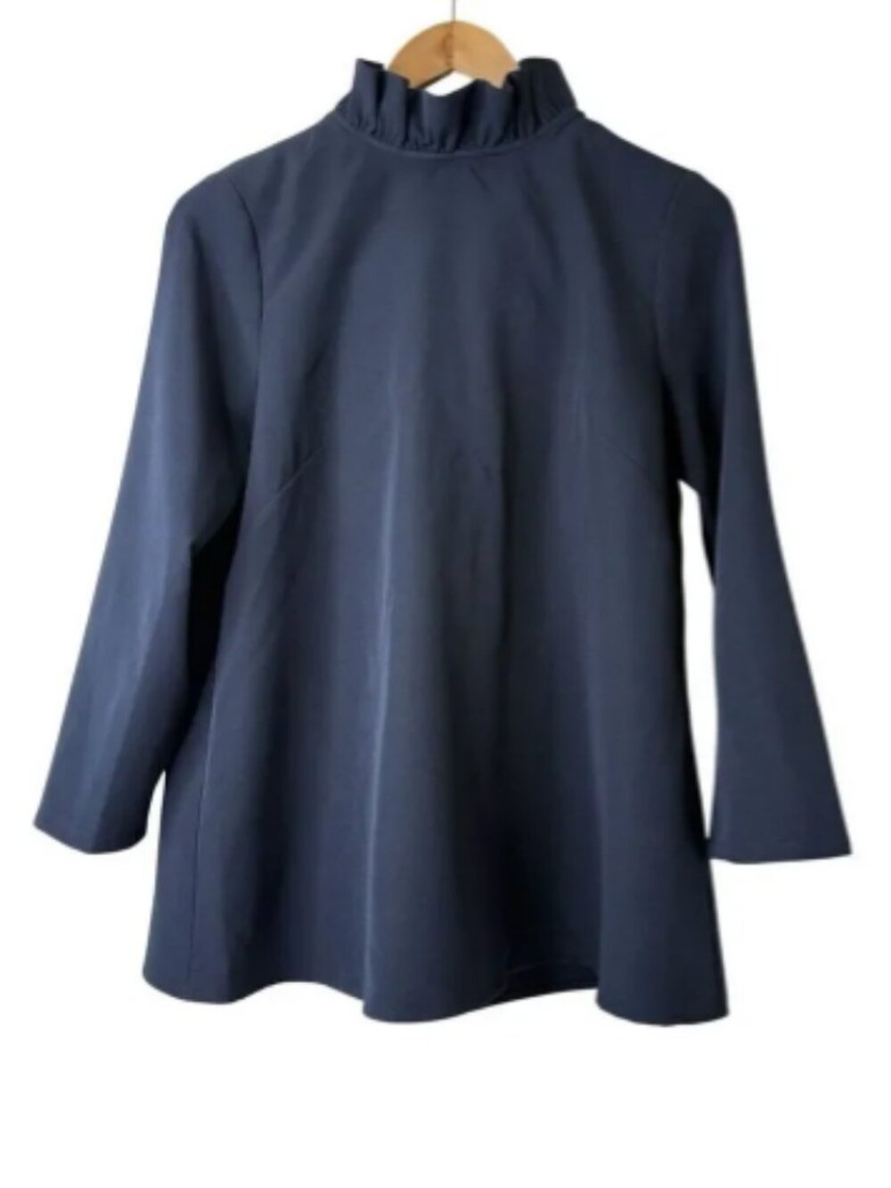 Tuckernuck Navy Blue Faye Tie Neck Blouse Sz XXL MSRP $128